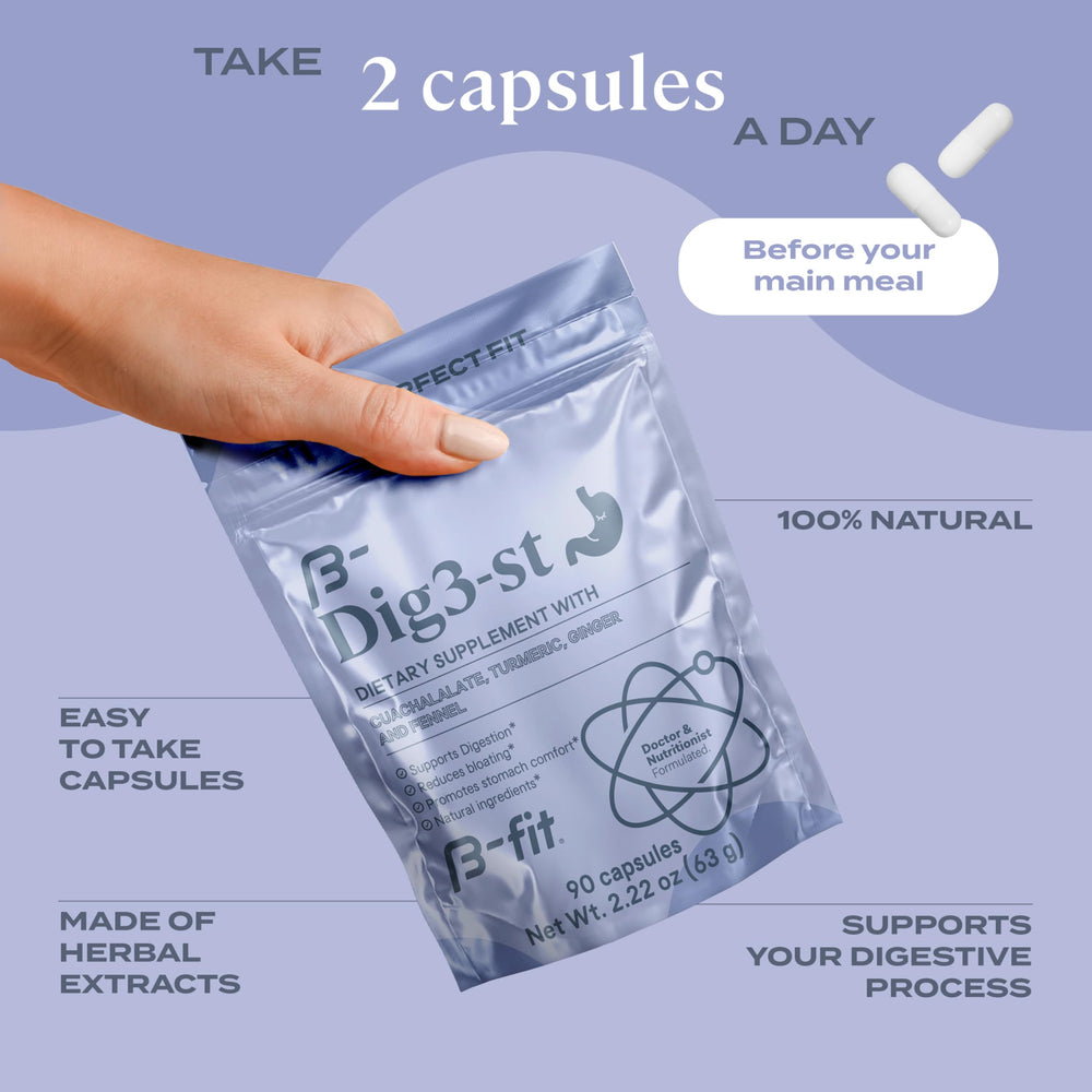 Ginger root used in B-FIT Digestive Herbal Supplement
