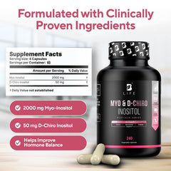 Close-up of Myo-Inositol & D-Chiro Inositol 40:1 capsules