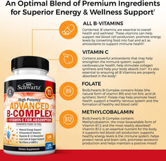 B vitamins capsules designed for immune energy and nervous system support