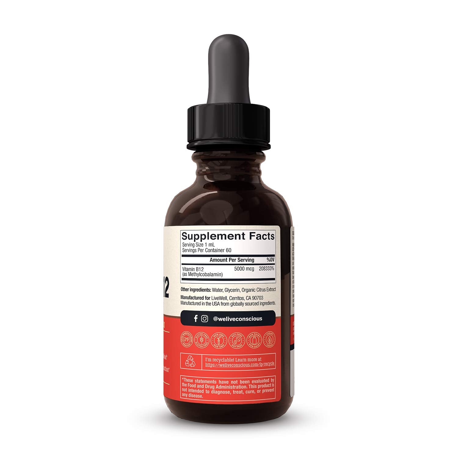 Immune health support graphic with B12