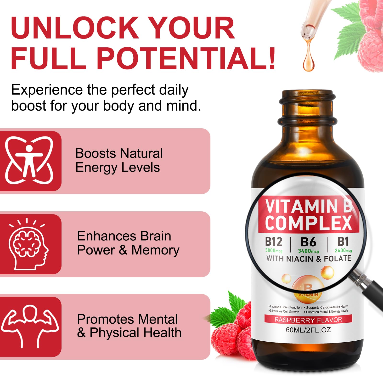 B12 Methylcobalamin liquid drops bottle
