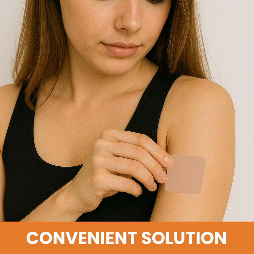 Latex-free strong adhesive patch for B12 patches