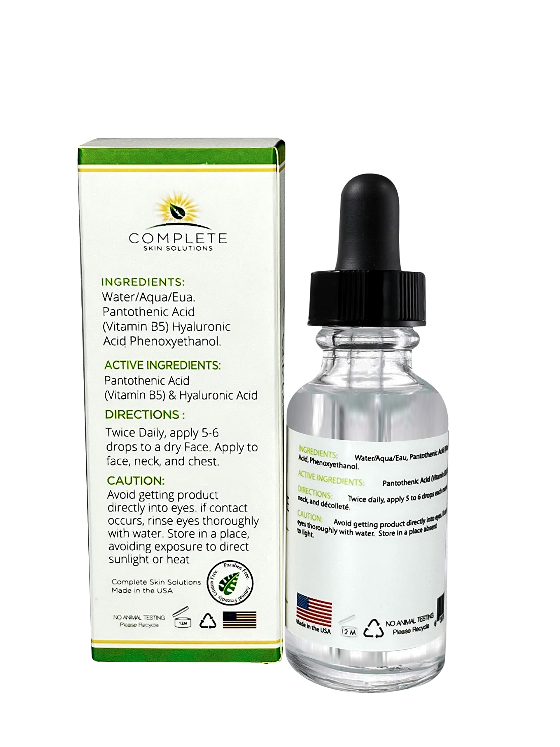 Packaging of B5 gel with hyaluronic acid