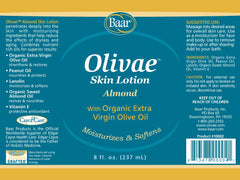 Close-up demonstrating the non-greasy formula of Baar Olivae lotion