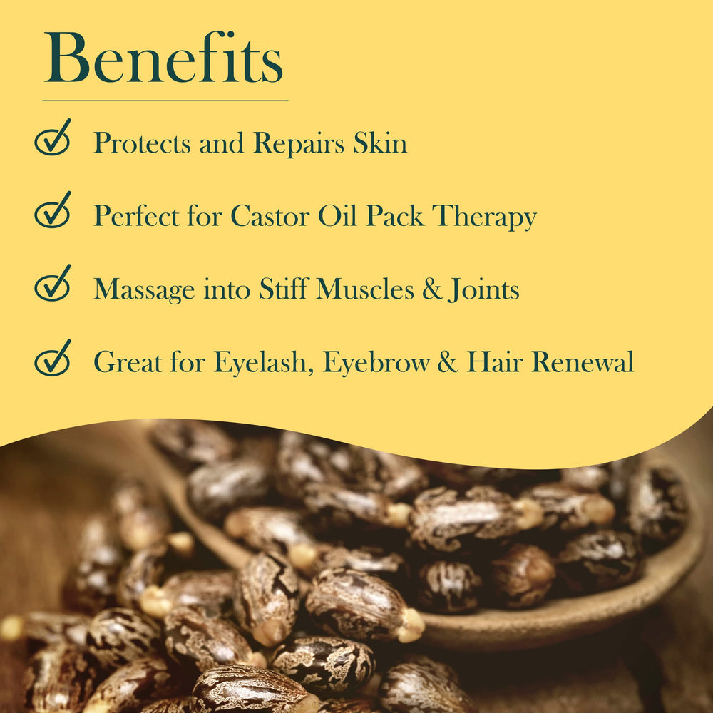 Product label close-up for Baar Palma Christos Roll-On Organic Castor Oil 3 oz