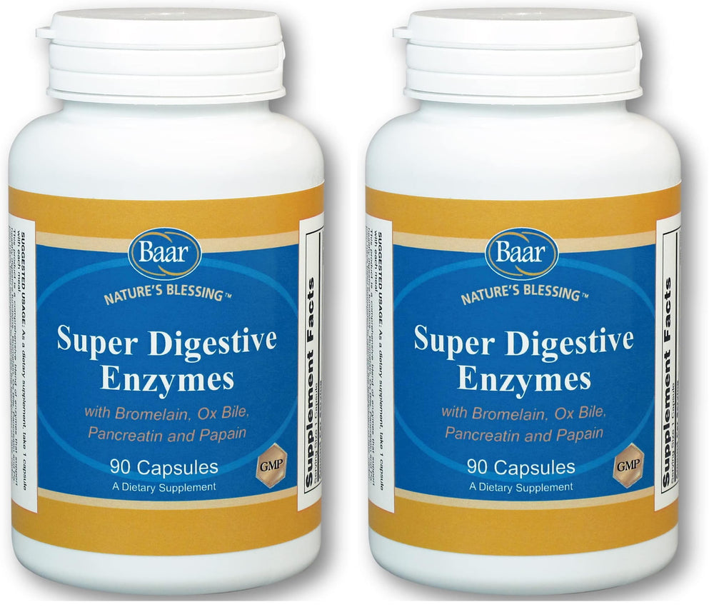 Baar Super Digestive Enzymes bottle front view