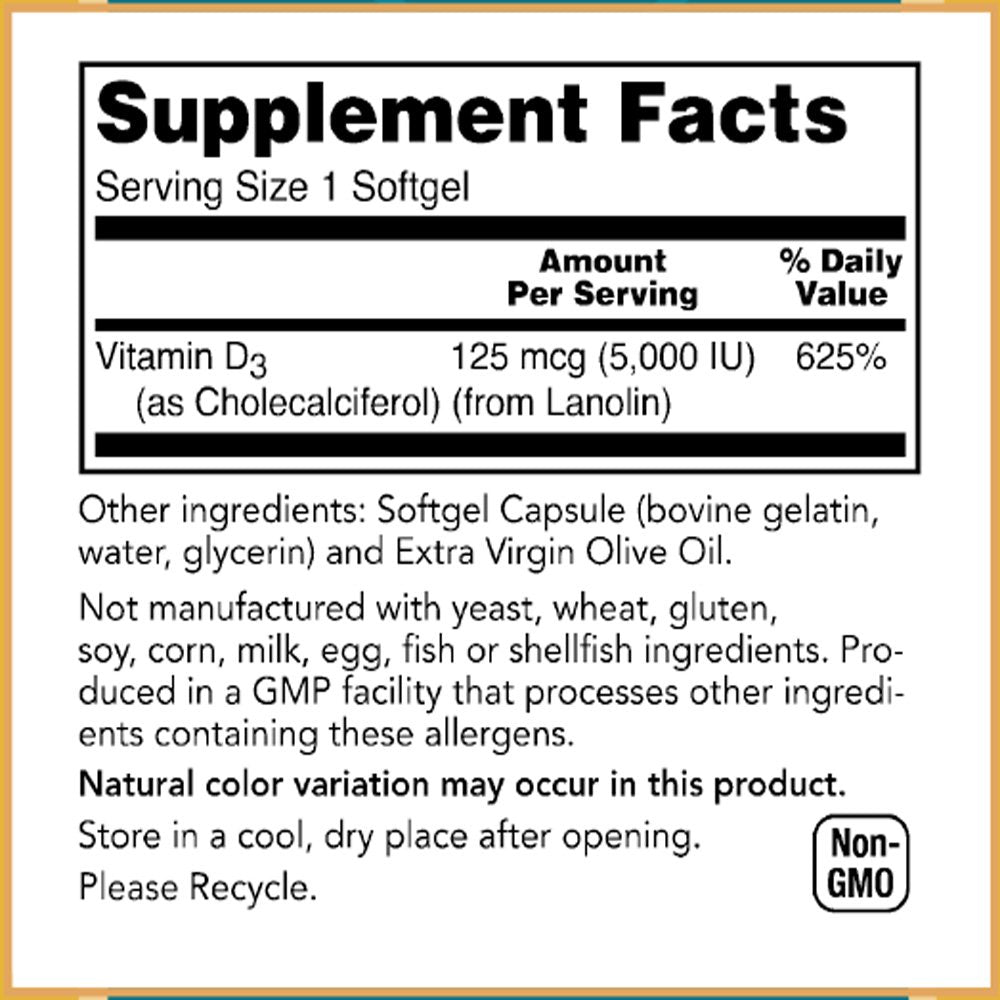 Immune support messaging for Baar Vitamin D-3 Softgels