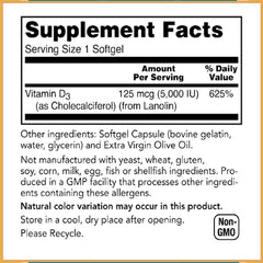 Immune support messaging for Baar Vitamin D-3 Softgels