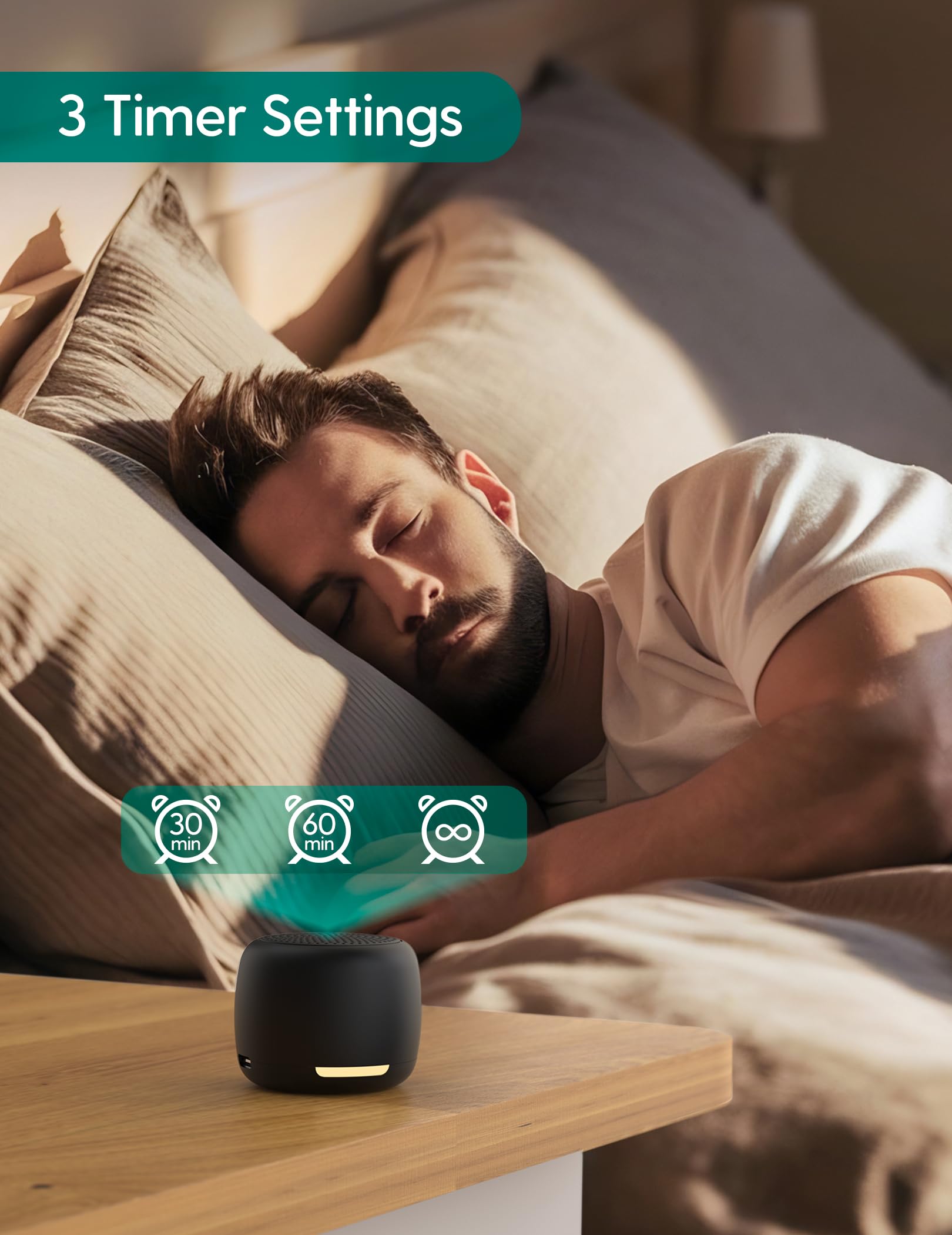 BABELIO compact portable noise device ideal for office naps and travel.