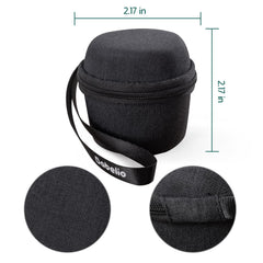 BABELIO pocket mini travel case zipper closeup highlights durable double stitch