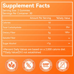 Babivek Fiber Gummies Strawberry flavor close-up