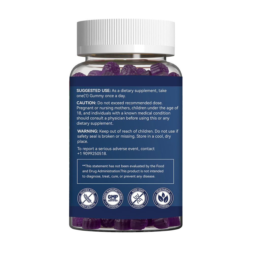 Front packaging of Babivek Melatonin Gummies 60-count