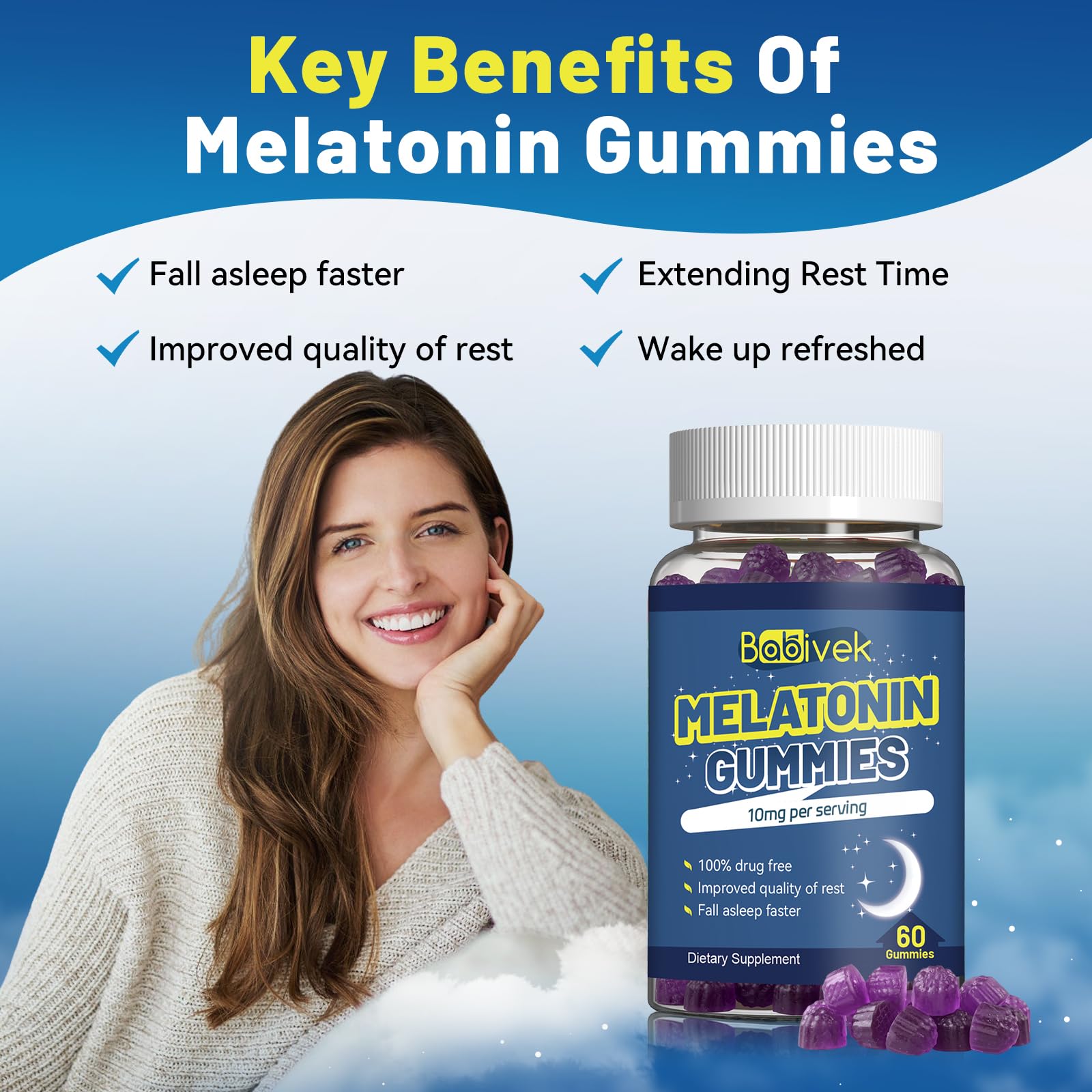 Gummies close-up showing soft chew texture and berry color