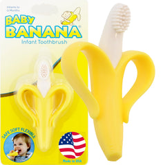 Baby Banana Original Banana Brush with flexible silicone bristles