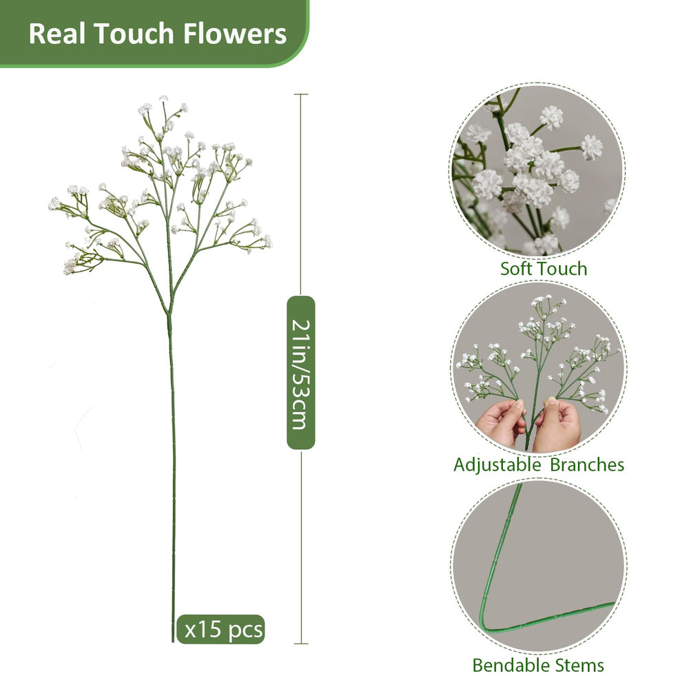 Real touch Baby's Breath artificial blooms in bulk