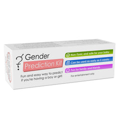 Gender Prediction Kit box and packaging