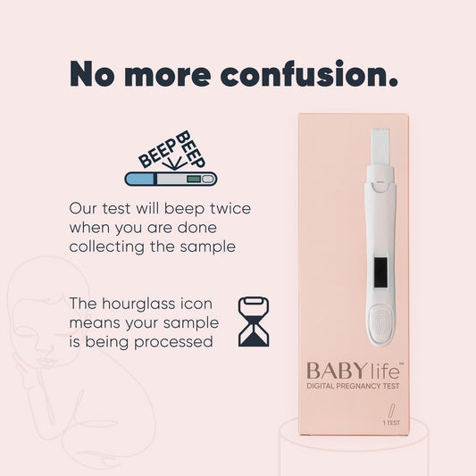 Ergonomic pregnancy test device with wide tip