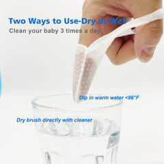 Soft gauze mouth cleaner for infant gums