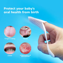 Travel-ready sealed tongue cleaners for newborn use