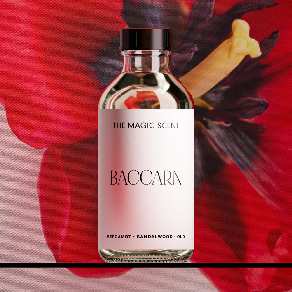 Diffuser in room emitting Baccara luxury scent