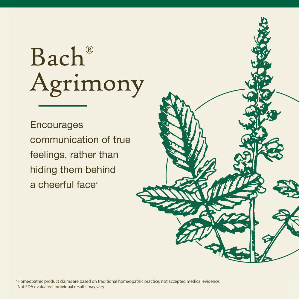 Natural flower remedies ingredients for Bach Agrimony