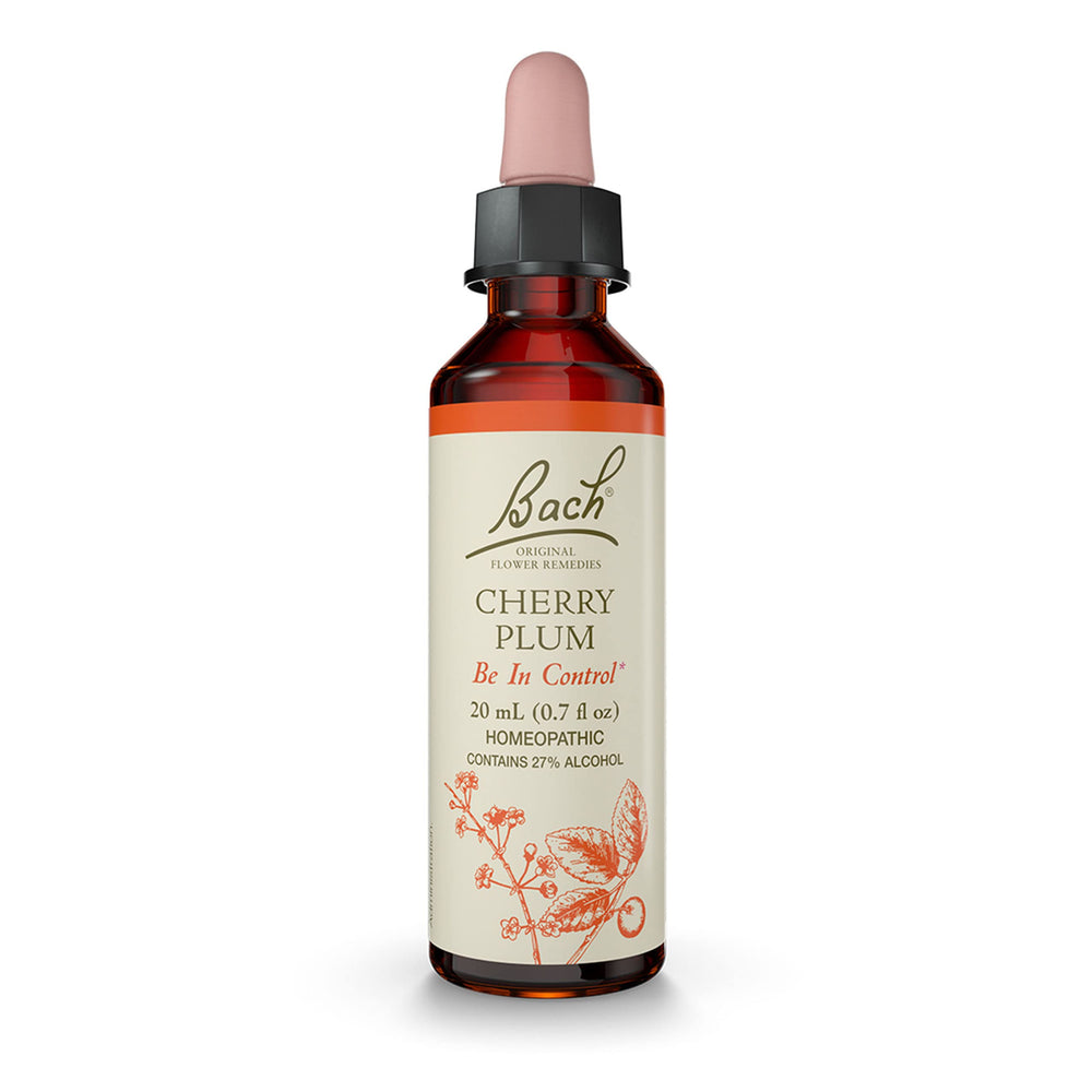 Bottle of Bach Cherry Plum Original Flower Remedy with 20 mL dropper