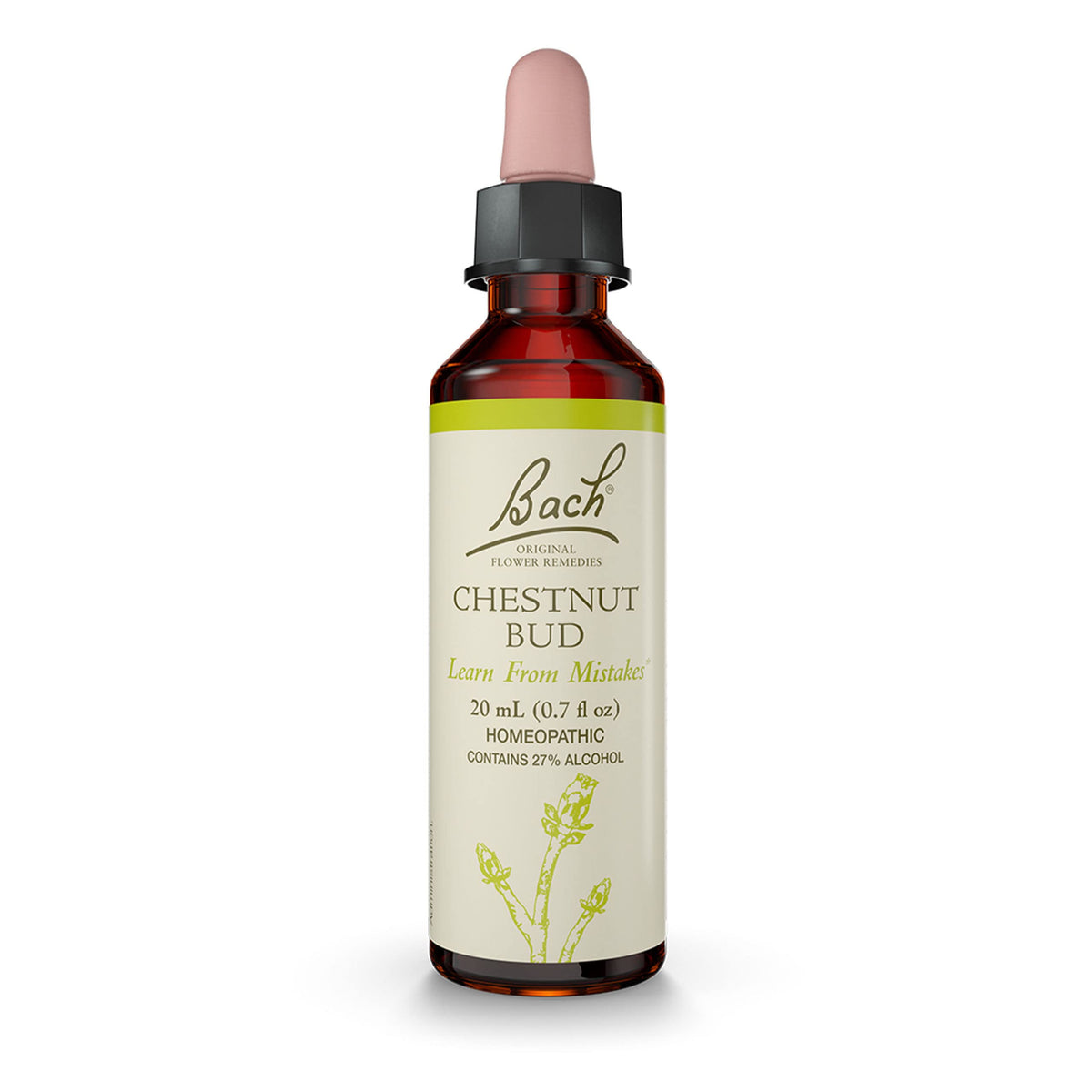 Bach Chestnut Bud flower remedy bottle label