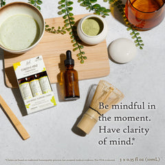 Scleranthus remedy bottle close-up from Clarity Of Mind Trio Kit