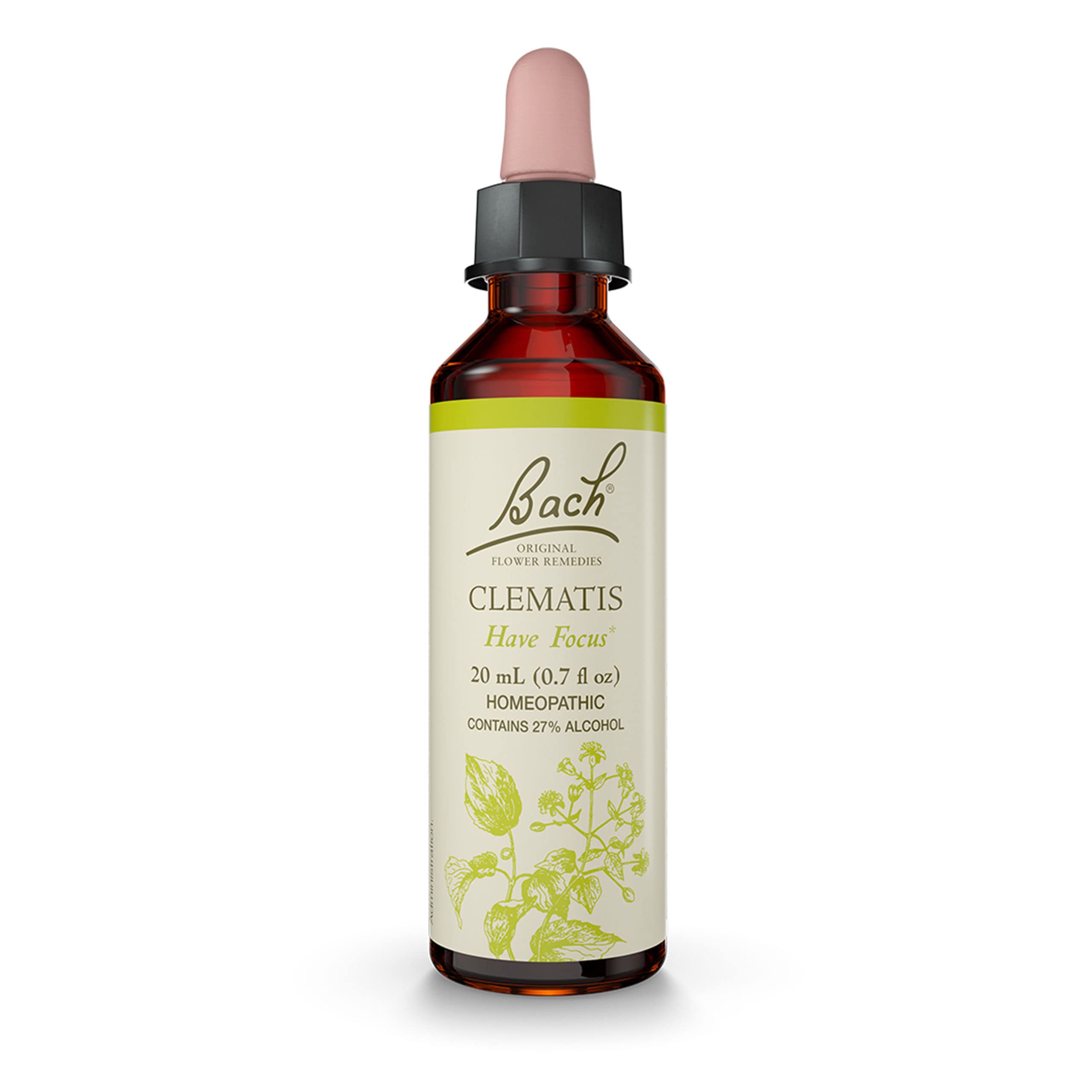 Bach Clematis Have Focus 20ml dropper bottle