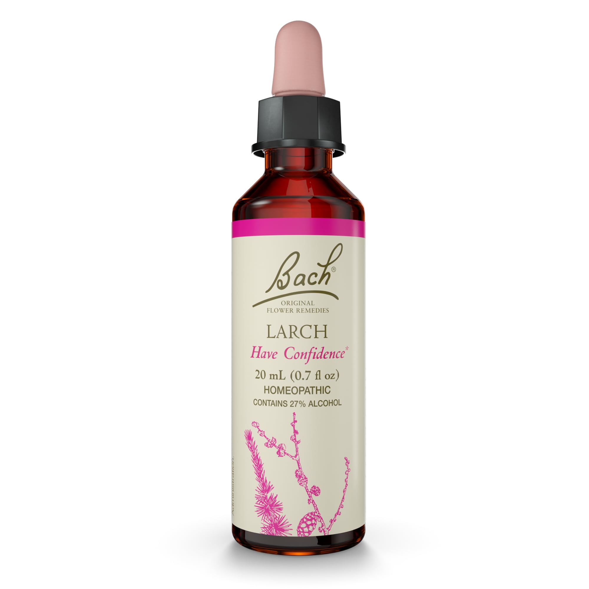 Bach Larch Original Flower Remedy bottle with dropper