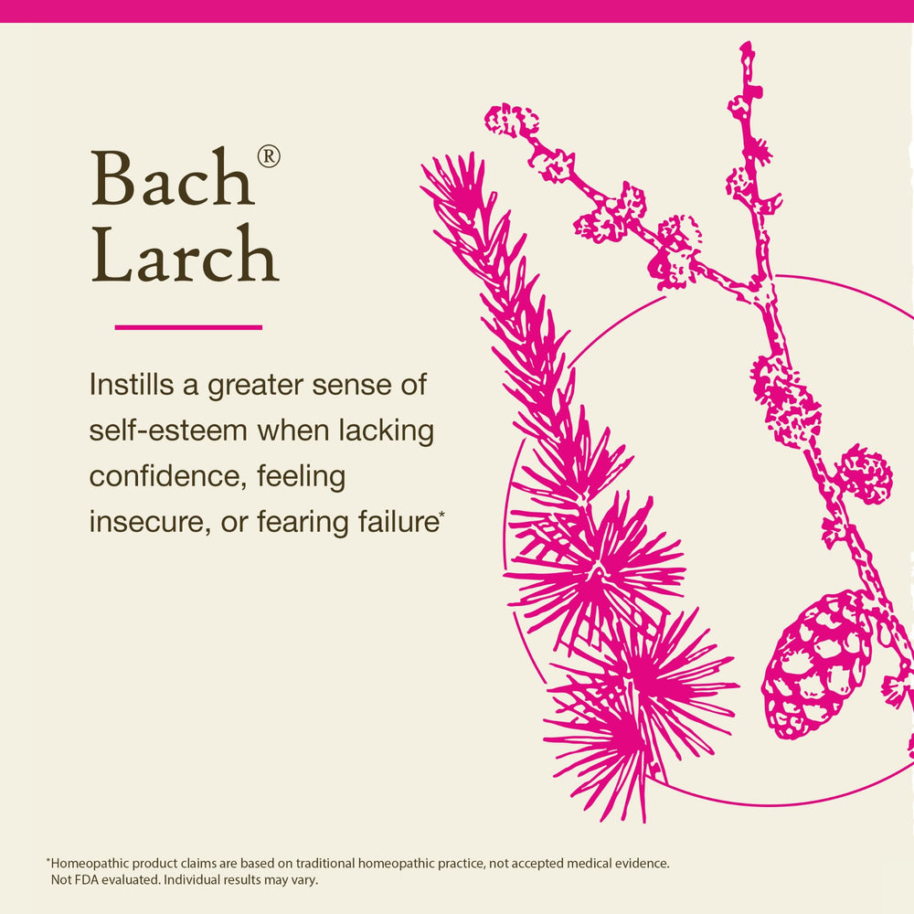 Bach Flower Remedies Larch product and packaging
