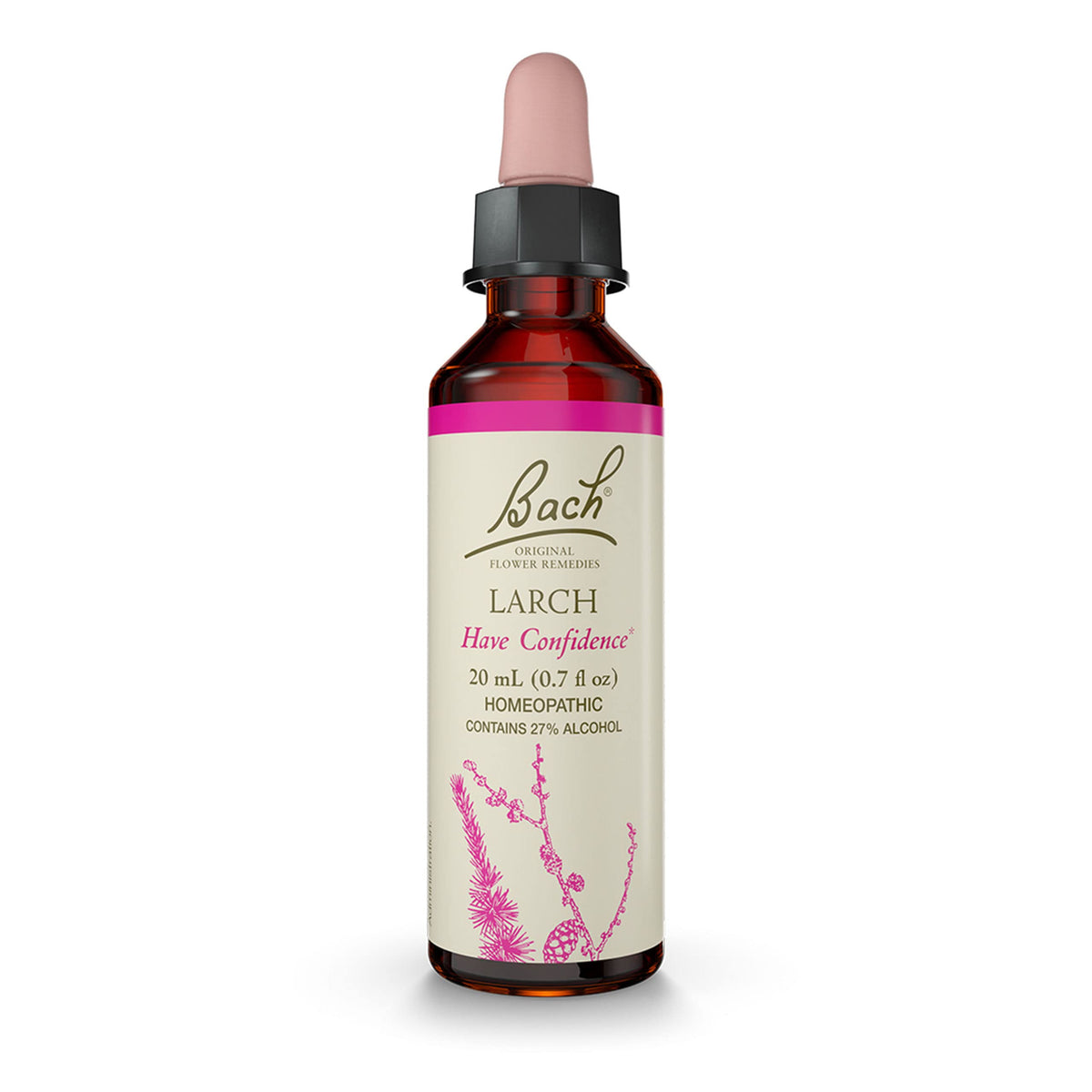 Bach Larch Original Flower Remedies 20mL bottle with dropper