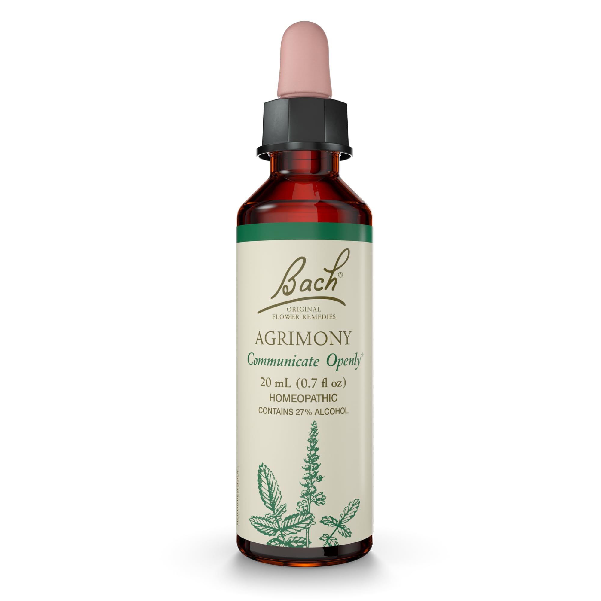 Front view of Bach Agrimony 20mL bottle