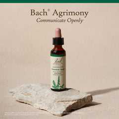 Close-up label on Bach Original Flower Remedies Agrimony