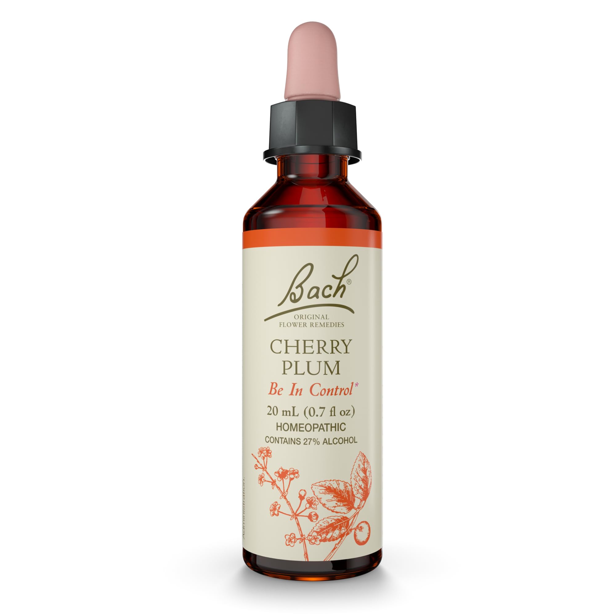 Cherry Plum Bach Original Flower Remedy bottle with dropper