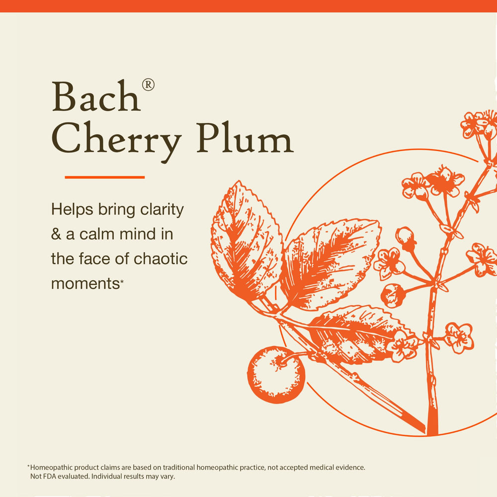 Be in Control concept with Cherry Plum emotion balance