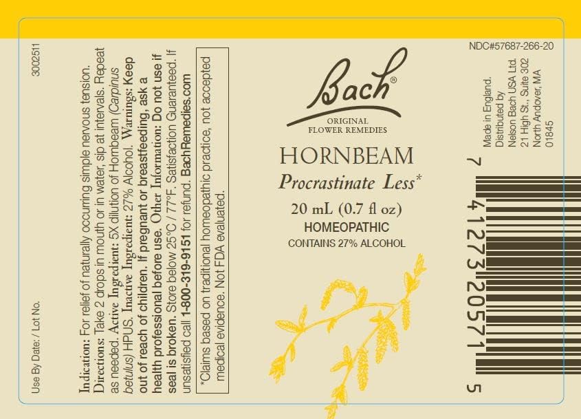 Bach Flower Remedies collection featuring olive and hornbeam essences in 20mL bottles