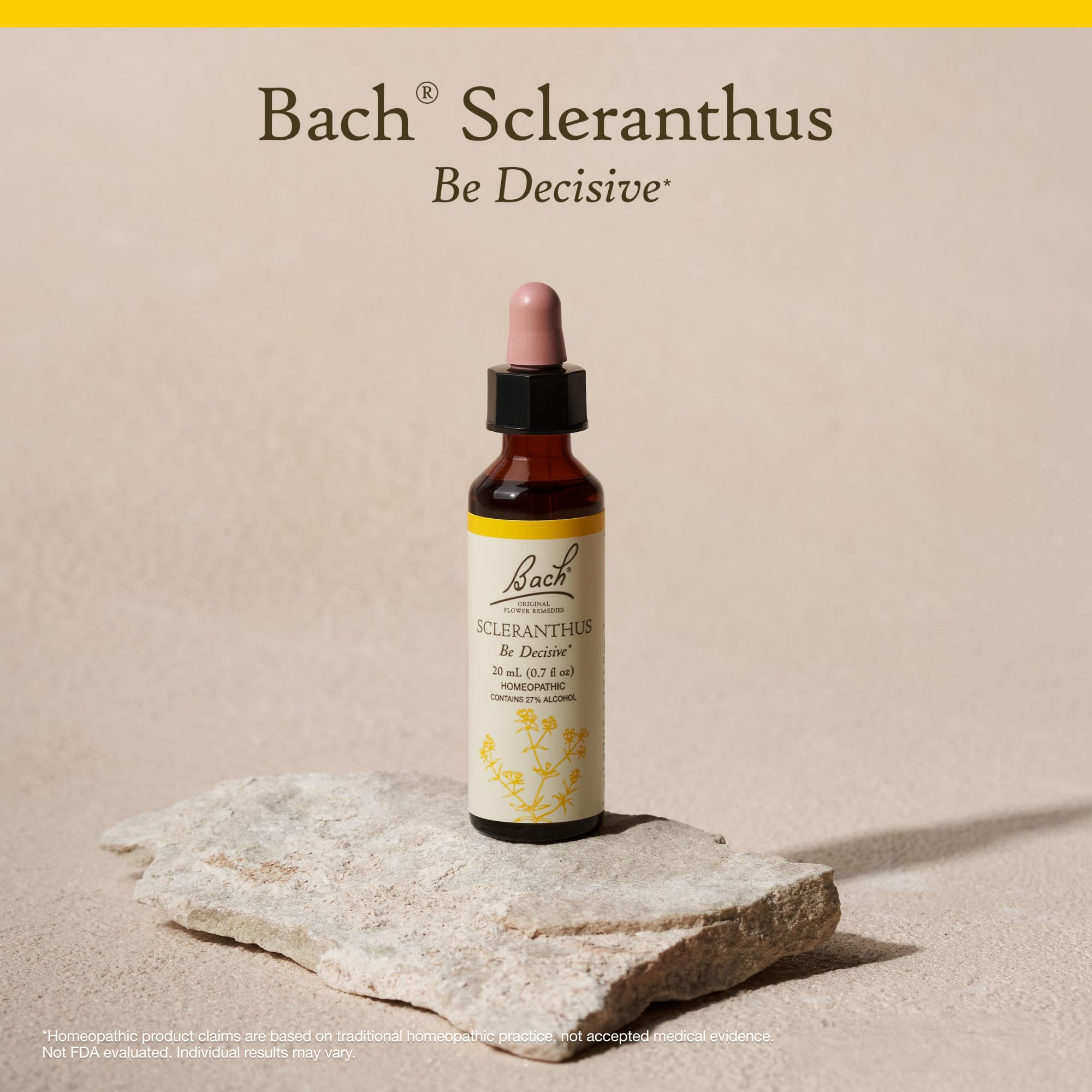 20ml dropper with packaging for Bach Original Flower Remedies Scleranthus Be Decisive