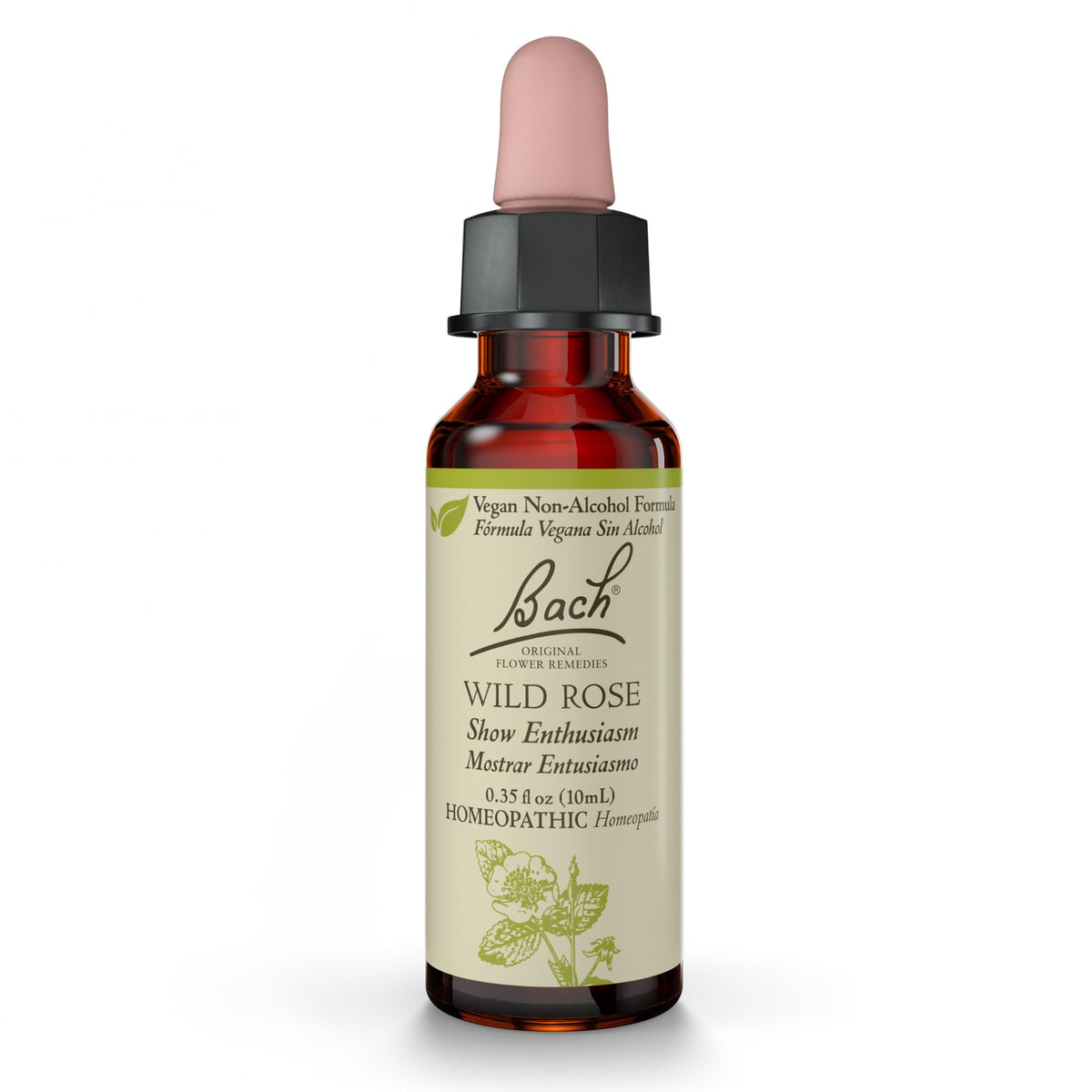 Bach Original Flower Remedies Wild Rose Non-Alcohol Formula 10mL bottle