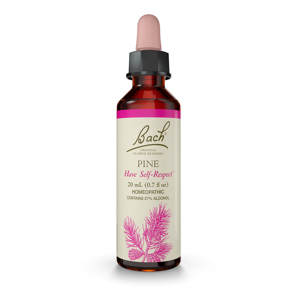 Bach Pine Flower Remedy bottle with a 20mL dropper