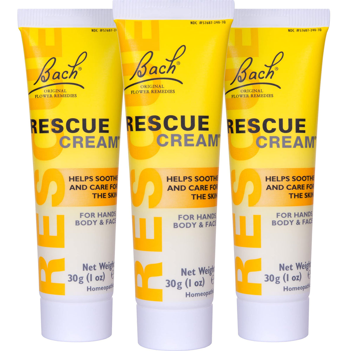 Bach Rescue Cream 3-pack box front view