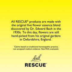 Made in England label on RESCUE Kids Dropper bottle.
