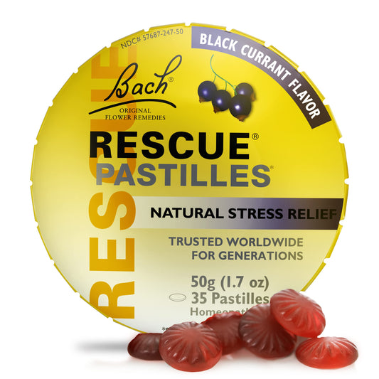 Bach RESCUE PASTILLES lozenges in Black Currant flavor, 35 count, hero image