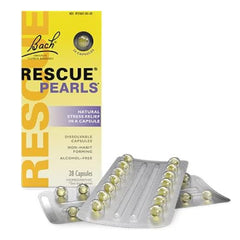 Rescue Pearls packaging with 28 capsules