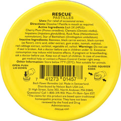 Rescue Remedy Blackcurrant Pastilles packaging and tin