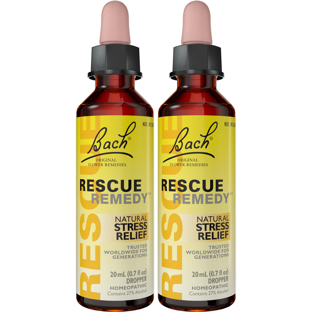 Bach RESCUE Remedy dropper bottles 2-pack, 20 mL each