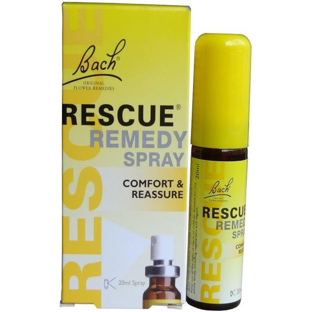 Packaging of Bach Rescue Remedy Rescue Spray 20 ml