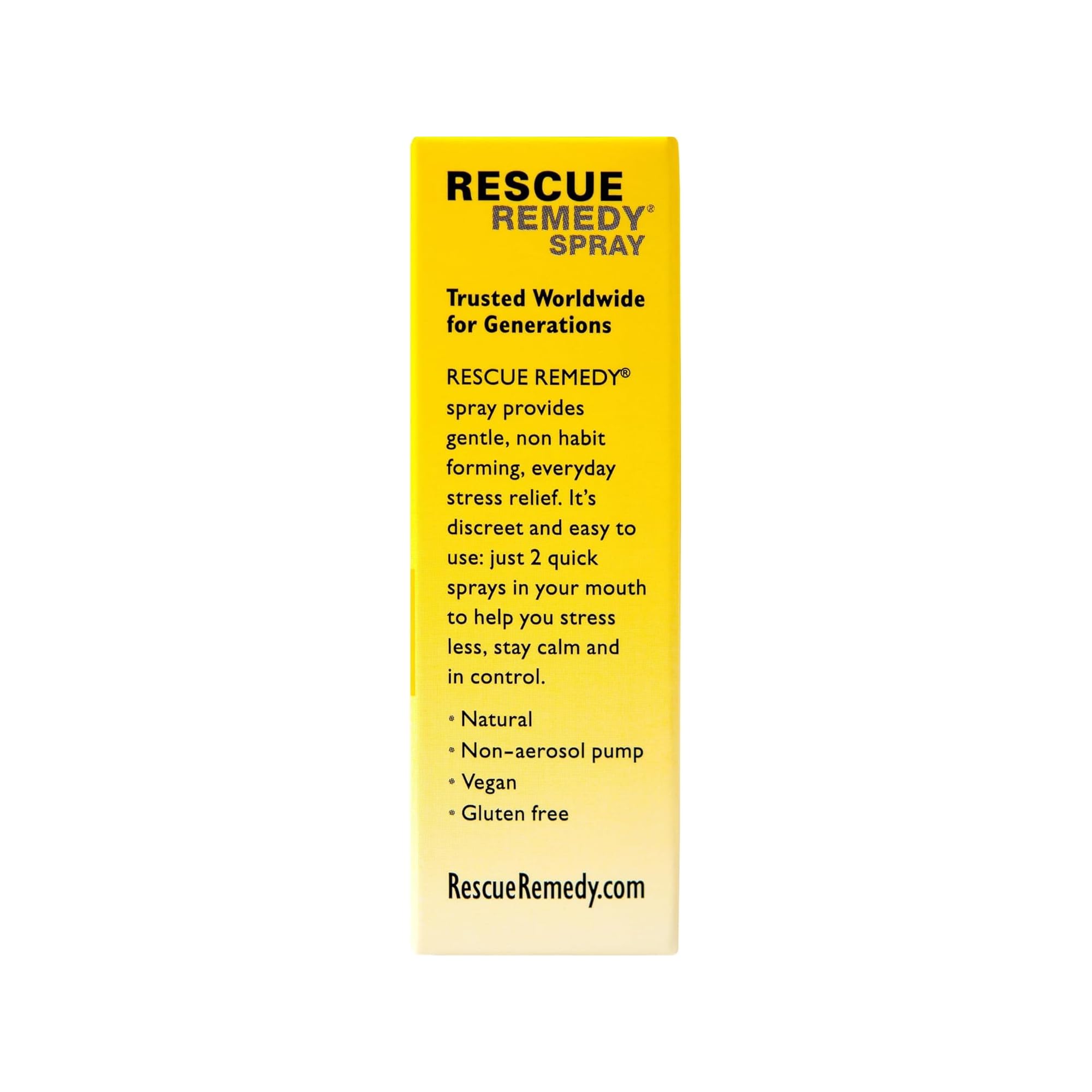 Bach Rescue Remedy Spray on a desk with notebook