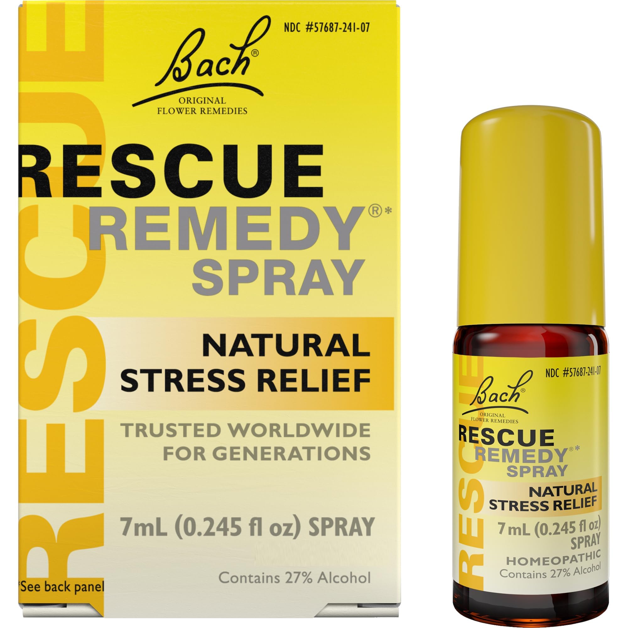 Bach Rescue Remedy Spray 7mL bottle front view