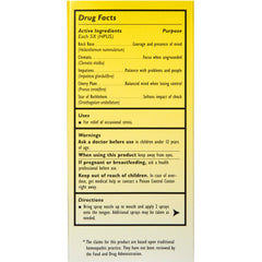 Usage illustration showing 2 sprays on tongue